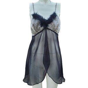 Cinema Style Lingerie  Chemise Slip Babydoll Sz M